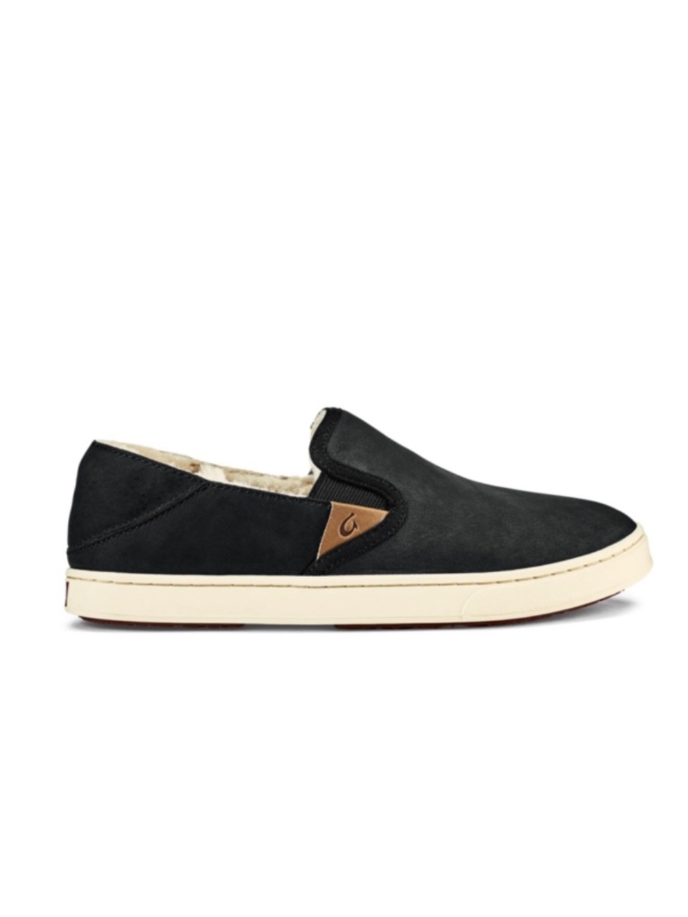 Olukai Pehuea Heu Shearling Slip On Loafer Comfort Lava Rock Women’s
